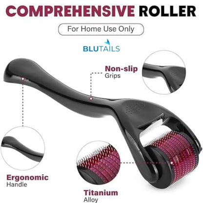 Titanium Facial Dermaroller 0.5 mm | Microneedling for Radiant Skin - shovota