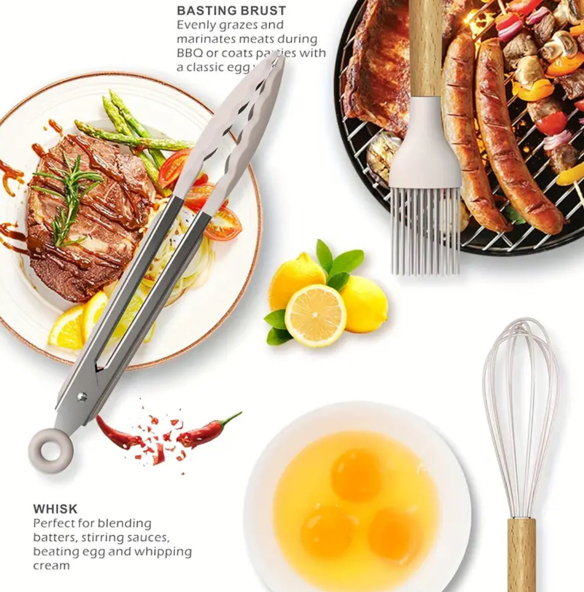 Silicone Kitchen Utensil Set – 12 Pieces Non-Stick and Heat Resistant