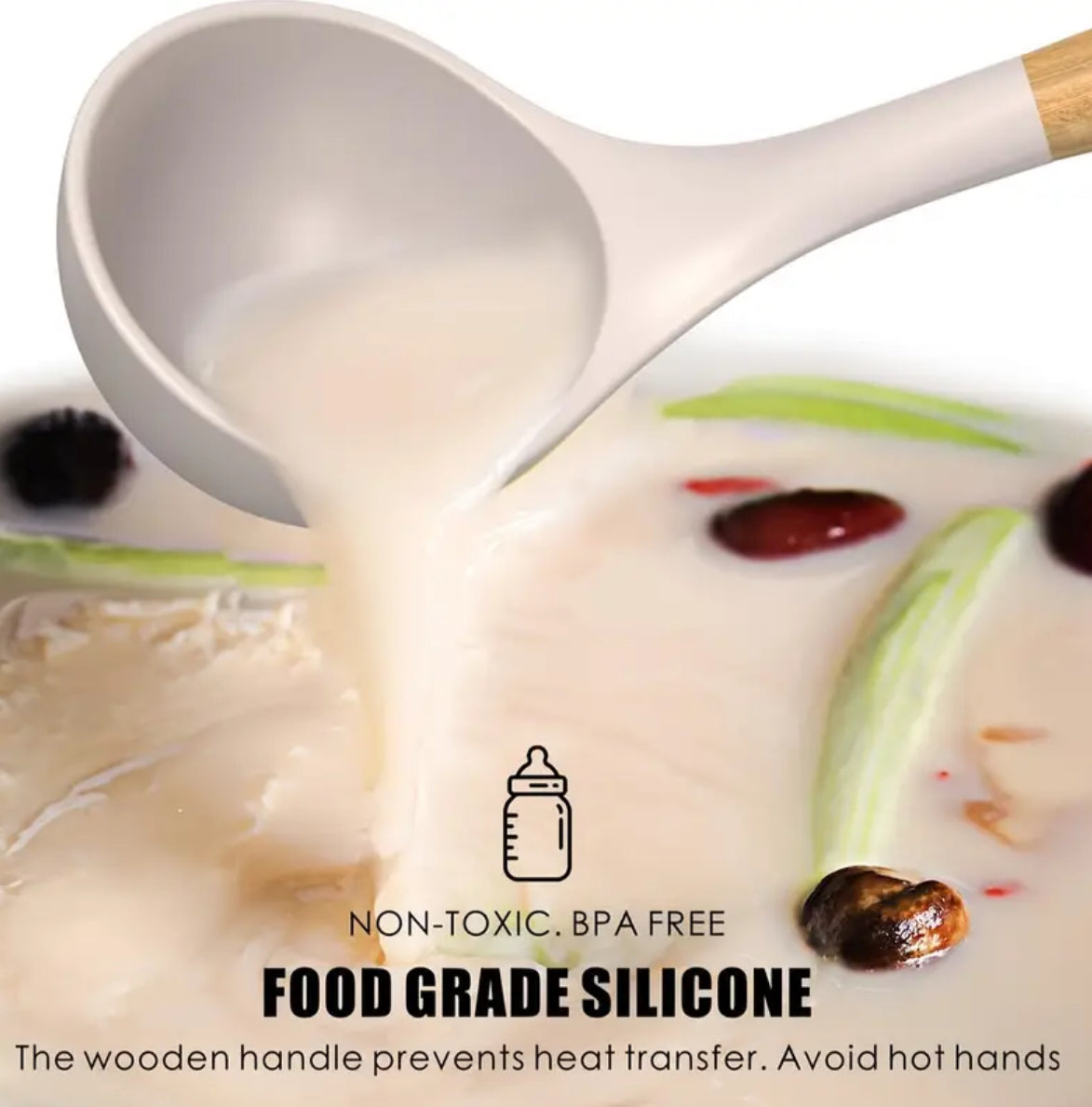 Silicone Kitchen Utensil Set – 12 Pieces Non-Stick and Heat Resistant