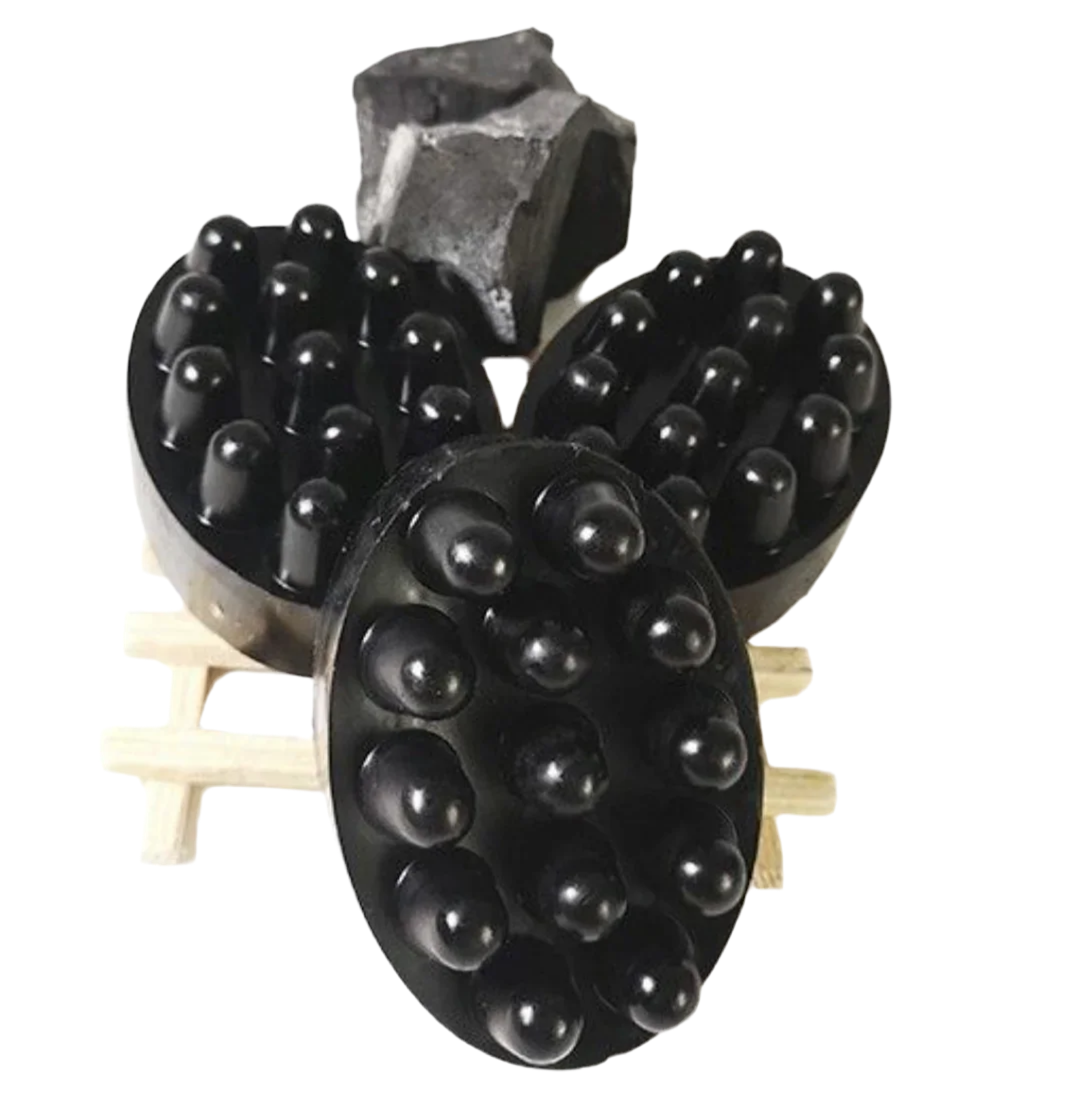 Activated Charcoal Soap with Exfoliating Sponge – Deep Pore Cleansing & Detox