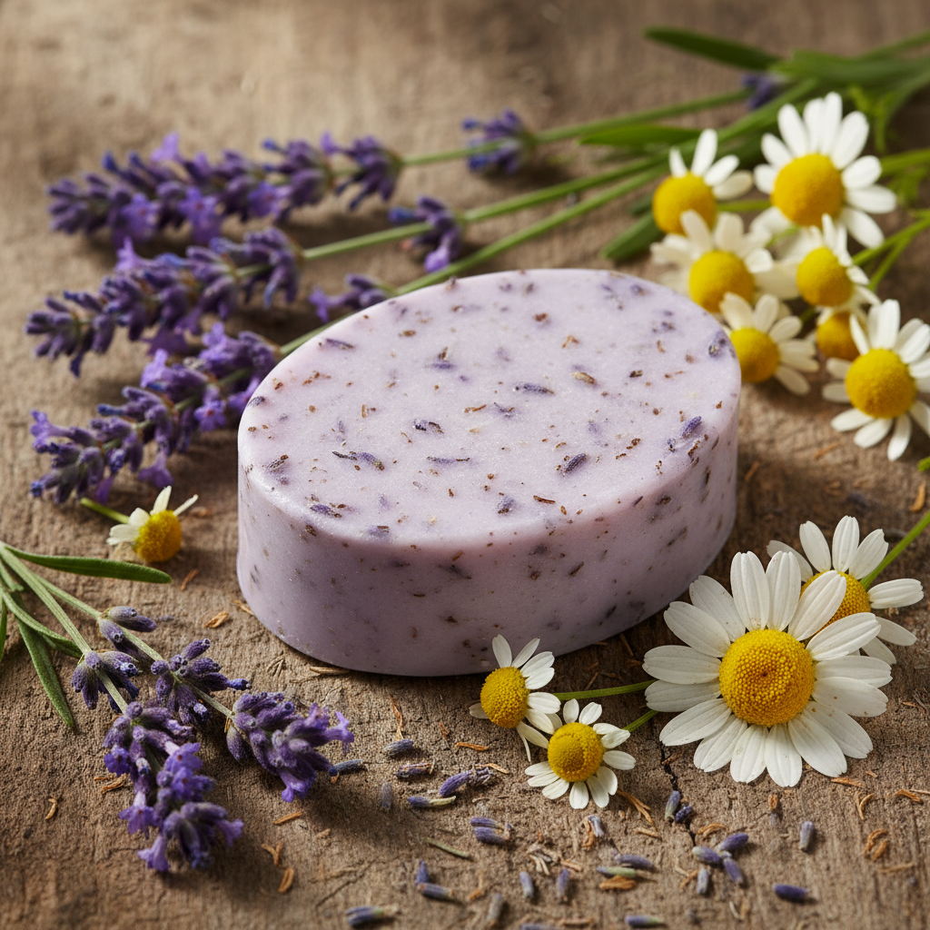 Lavender & Chamomile Soap 100g – Relaxation & Stress Relief for Better Sleep