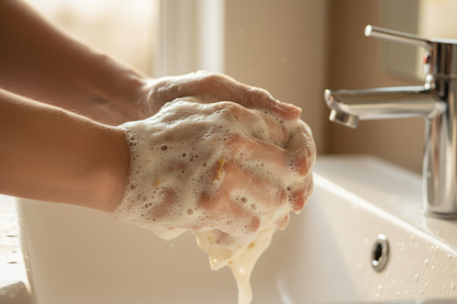 Jabón de Avena y Miel - En uso